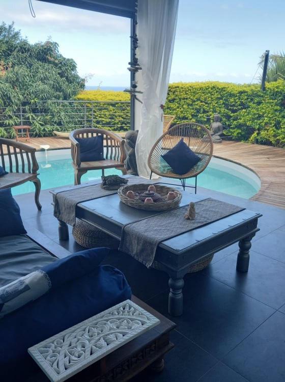 Suite Indigo Jacuzzi Prive Piscine Vue Mer Acces Cuisine Laverie Saint Pierre Εξωτερικό φωτογραφία